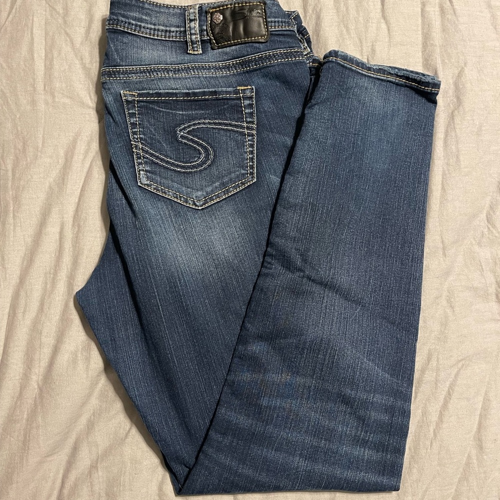 Size 18 super skinny “suki” silver jegging